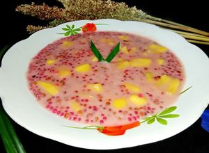 Foto resep Bubur Sorgum Sagu Mutiara Plus Nangka