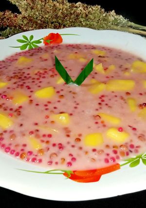 Foto resep Bubur Sorgum Sagu Mutiara Plus Nangka