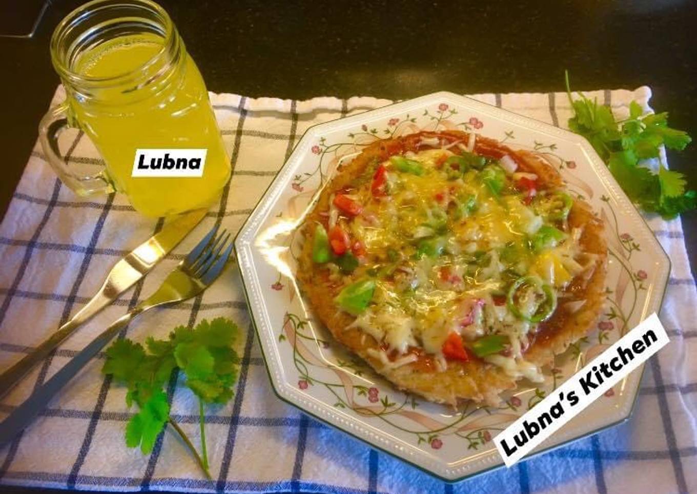 Hash brown pizza in Pan: