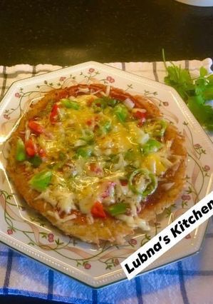 A picture of Hash brown pizza in Pan:.
