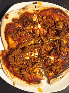 Una foto de Pulled pork pizza