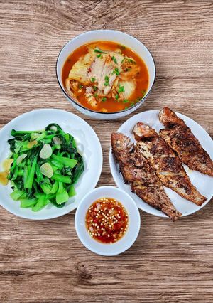 Hình của món Cơm nhà đơn giản mà ngon.