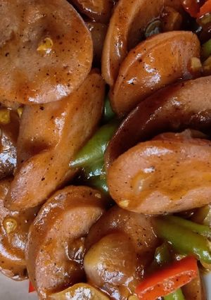 Foto resep Sosis pedas manis lada hitam