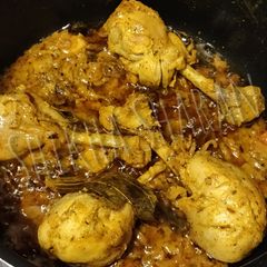 A picture of Latpat tangri chicken.