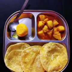 A picture of Railway potato curry.