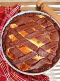 Crostata al mascarpone con frolla al cacao