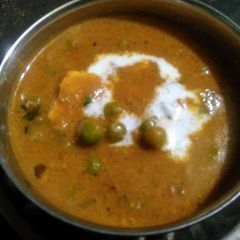 Matar paneer A picture of Matar paneer.