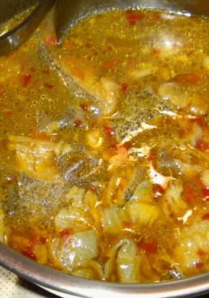 A picture of Sichuan-Style Braised Fish with Sugarcane.