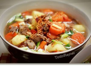 Foto resep Sup Sapi Wortel Kentang Berempah ala diriku >.<