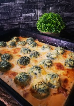 Una foto de MALFATTIS DE ESPINACA Y RICOTTA RELLENOS ♥️