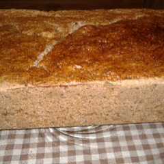 A picture of Pan de harina integral sin amasado.
