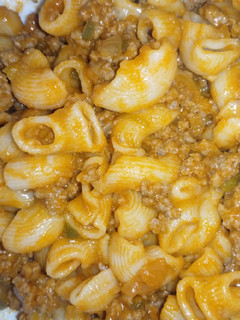 Una foto de Macarrones a la boloñesa