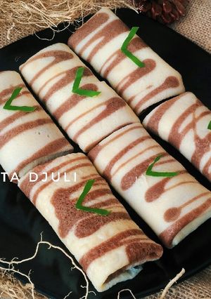 Foto resep Dadar Gulung Motif + Tips Tekstur Kulit