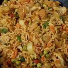 A picture of Mixed Vegetable Pulao.