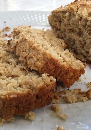 Una foto de Budín de vainilla con avena (saludable)