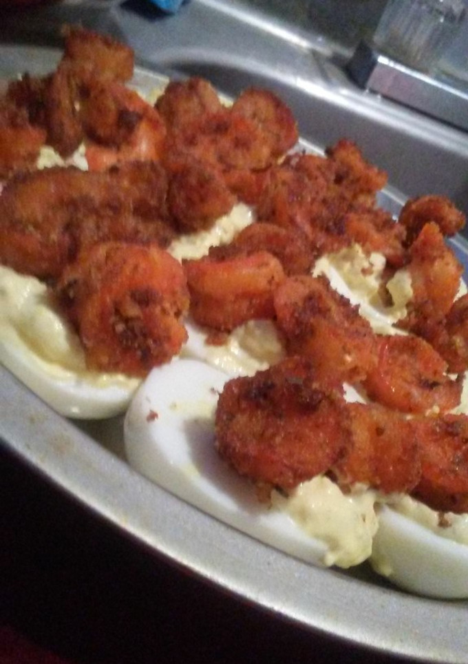 A picture of Shrimp Deviled Eggs.