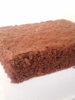Una foto de Brownie de chocolate sin huevo