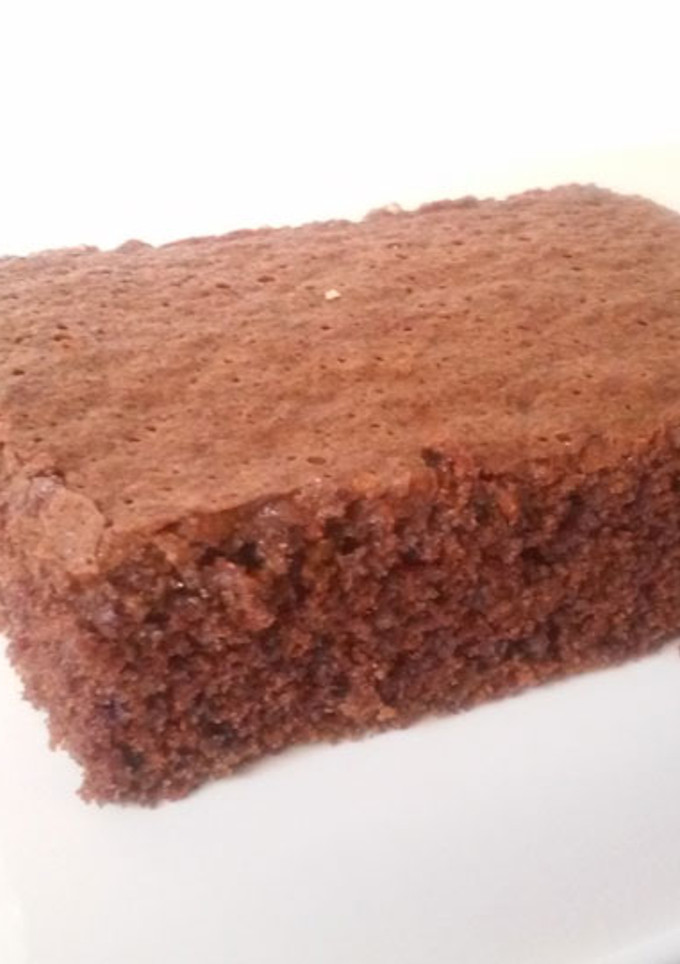 Una foto de Brownie de chocolate sin huevo