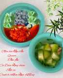 Cơm hoa đậu biếc- quinoa- dầu gấc