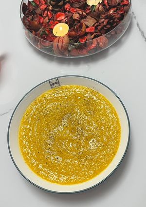 Una foto de Crema de Calabaza con Puerro