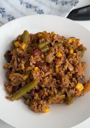 Mexikói Zöldséges Pulykaragu 🫘🇲🇽 recept fotója