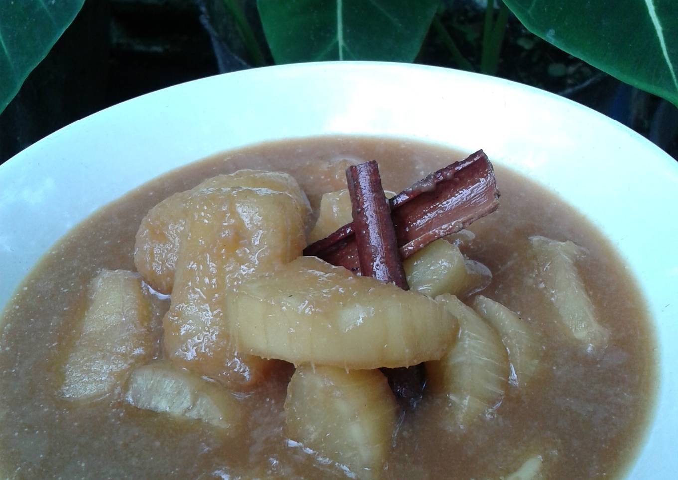 Kolak pisang dan singkong 