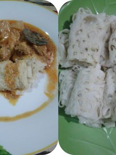 Foto resep Roti Jala kuah Kari Daging Sapi