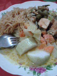 Foto resep Lontong sayur medan