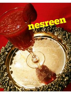 صورة لوصفة عصير فراوله