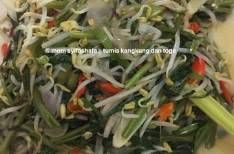 Resep Tumis kangkung dan toge yang Lezat