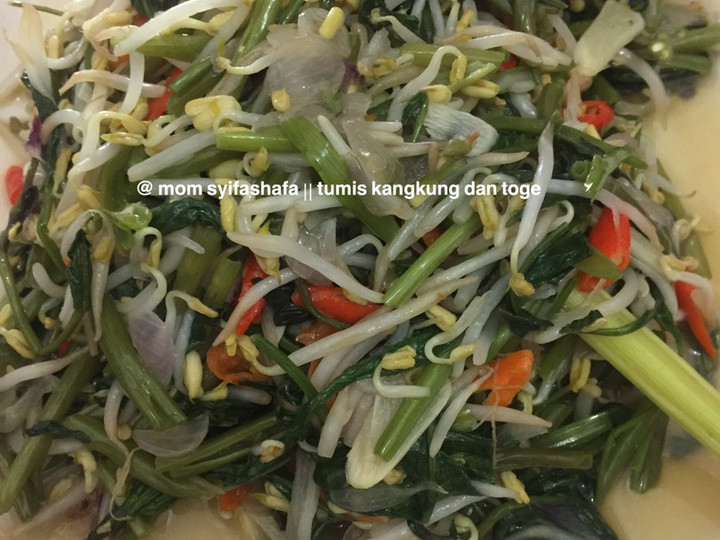 Langkah Mudah untuk Menyiapkan Tumis kangkung dan toge Anti Gagal