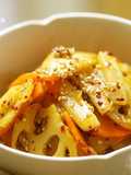 Delicious Korean Chili Pepper Stir-Fry with Lotus Root and Daikon