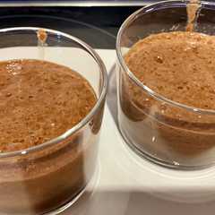Una foto de Mousse de chocolate