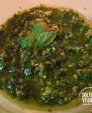 Soltero vegano de pesto de albahaca