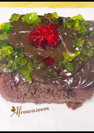 A picture of Microwave decadent dark chocolate cake.