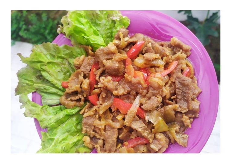 Resep Beef Slice Teriyaki bydeesawitri Bikin Manjain Lidah