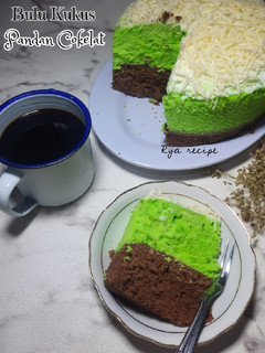 Foto resep Bolu Kukus Cokelat Pandan