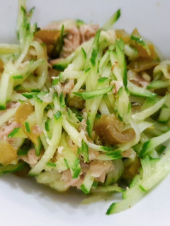 清爽鮪魚黃瓜沙拉 的食譜成品照片