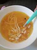 Porotos con riendas en olla a presión