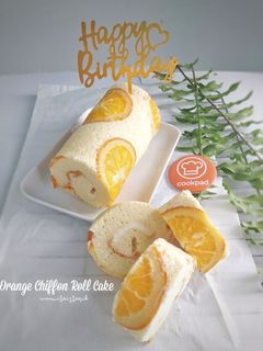 Foto resep Orange Chiffon Roll Cake