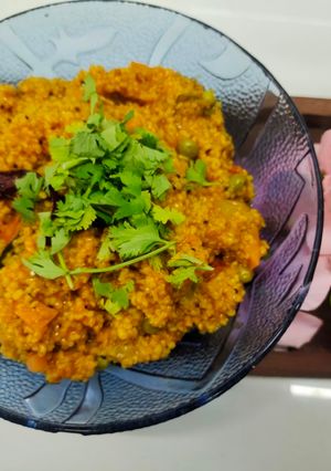A picture of 5 minutes Vegetable Dalia.