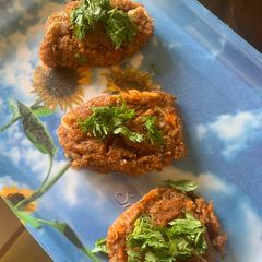 Quinoa cabbage tikki A picture of Quinoa cabbage tikki.