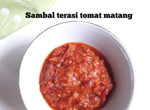 Foto resep Sambal terasi tomat matang