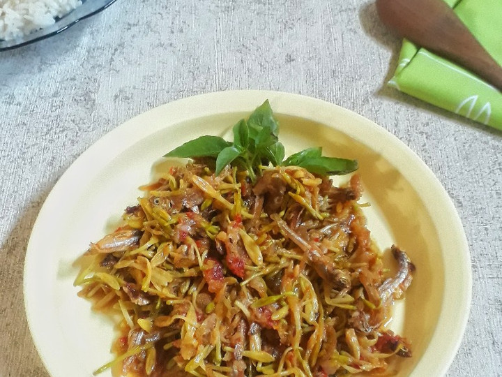 Resep Oseng Kembang Kates Teri, Lezat