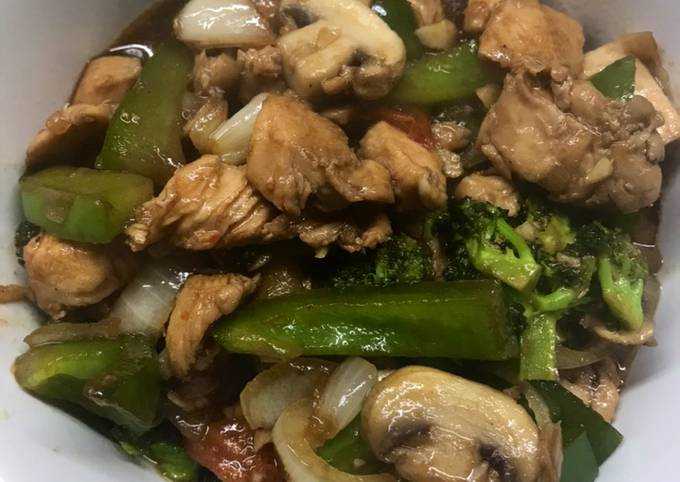 Chicken mushroom teriyaki