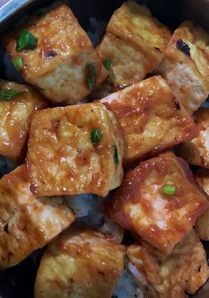 Hình của món Đậu rim gia vị thập cẩm.