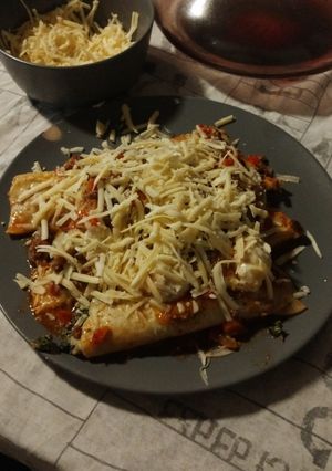 Una foto de Canelones de verdura