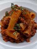Macarrones a la boloñesa picante