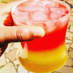 A picture of Pineapple and watermelon lemonade.