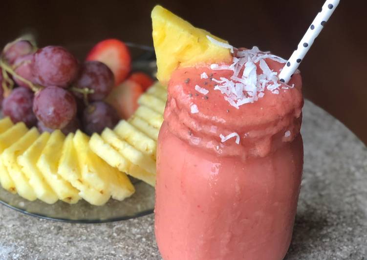 The Easiest and Tips for Beginner EASY Fruity Super Smoothie w/ seamoss